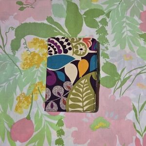 Mini Fabric Covered Notebook With Pen